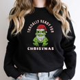 thumbnail image 1 of Retro St. Nick Toad Funny Frog Pun Toad-ally Ready For Christmas Graphic SW16409 Unisex Sweatshirt, Up to Size 5XL, 1 of 2