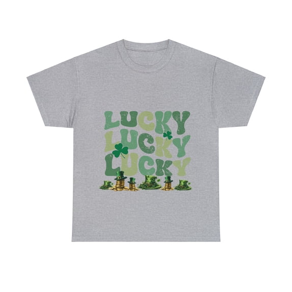 Retro St Patty's Day Shirt, Lucky Shirt,St Patrick Lucky Shirt ID-0215-BK0M
