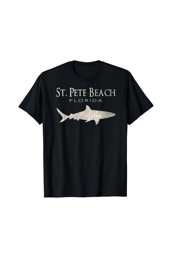 Retro St. Pete Beach Fl Shark T-Shirt, Unisex T-Shirt