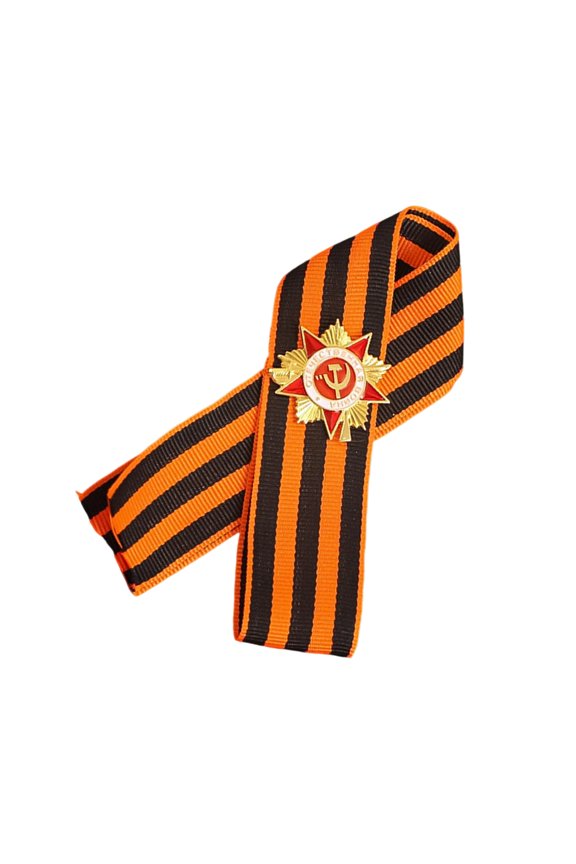 Retro StGeorge Ribbon Badge Crafted from Sturdy Alloy Materials Portable for Historical Exhibitions and Themed Parties
