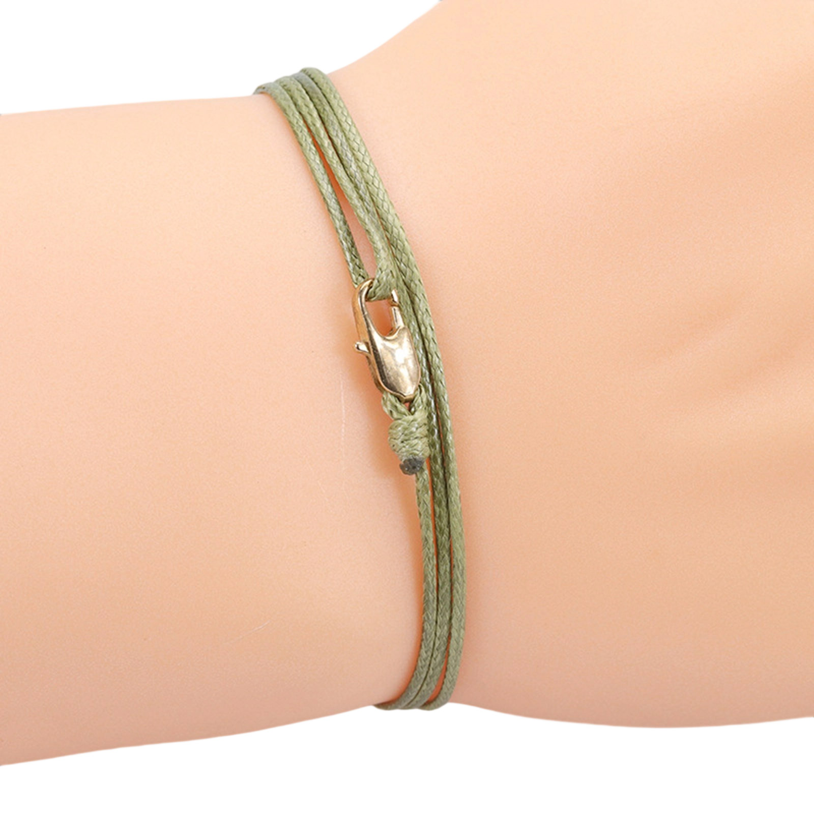 Retro Stackable Braided Thread Adjustable Copper Closure Jewelry ...