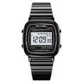 thumbnail image 1 of Retro Stainless Steel Digital Watch, Vintage Casual Electronic Wristwatch, Date Alarm Waterproof Daily Watch for Men Women Ordinary Daily Attire, 1 of 8