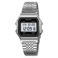 thumbnail image 1 of Retro Stainless Steel Digital Watch, Waterproof Luminous Timepiece, with Stopwatch & Countdown, Classic Design for Outdoor Sports & Business Wear, 1 of 5
