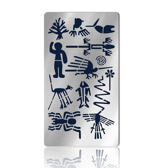 Retro Stainless Steel Metal Cutting Dies Stencils for Photo Album Decorative Embossing DIY Paper Card Matte Steel Color Mixed Shapes 177x101x0.5mm