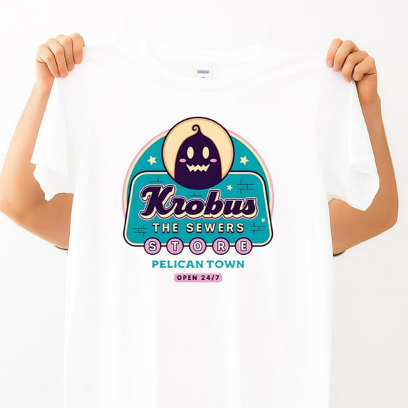 Retro Stardew Valley Krobus Sewers Merchant Gamer Vibe Unisex T-Shirt