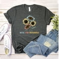 thumbnail image 1 of Retro Stay Groovy T-shirt Hippie Summer Shirt Farm Gift Peace Sign Tee Vintage Top Preppy Shirts Women's Mama Boho Clothing, 1 of 3