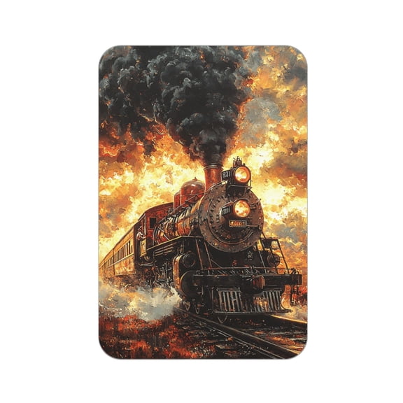 Retro Steam Train Vintage Acrylic Fridge Magnets Decorative Refrigerator Magnets for Kitchen Office Whiteboard Locker