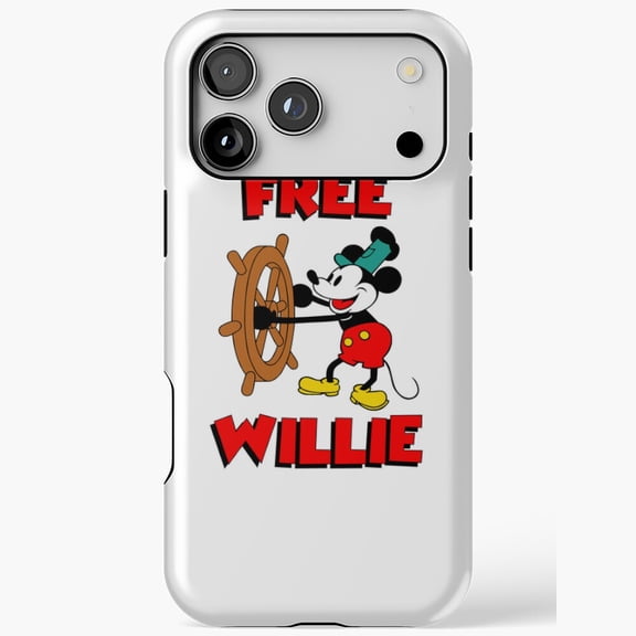Retro Steamboat Cartoon Sailor Mouse Illustration Phone Case 11 to 17 Pro Max