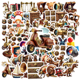 thumbnail image 1 of Retro Steampunk Stickers, Waterproof Steampunk Sticker for Water Bottle Laptop Phone Cases Planner Skateboard Luggage Helmet Party Favor Decor, Ideal for Adults Teens Teacher Rewards, 1 of 9