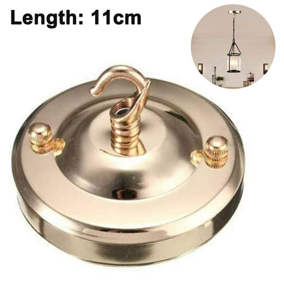 Retro Steel Light Canopy Kit with Mounting Hardware for Pendant Lights Vintage Chandelier Ceiling Plate & Hook