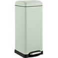 thumbnail image 1 of Retro Step-Open Trash Can, Fingerprint Resistant, Modern, Minimalistic for Home, Kitchen, Laundry Room, Office, Bedroom, Bathroom, 1 of 13