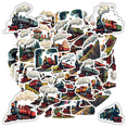thumbnail image 1 of Retro Stickers Vintage Stickers Train Stickers Transportation Stickers for Suitcase Fridge Phone, 1 of 9