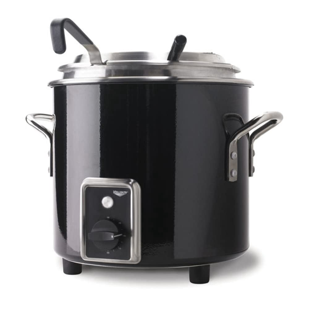 Vollrath 7217260 Retro 11-Quart Stock Pot Kettle Black
