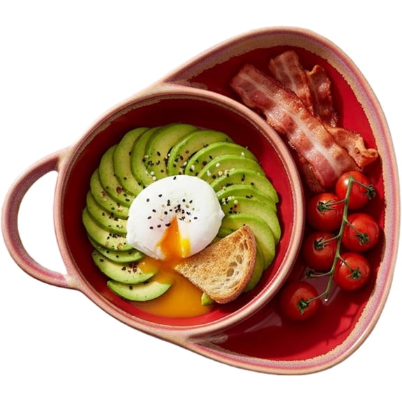 Yardley London Retro Soup and Sandwich Combo Set Easy-Clean Ceramic 1 Piece