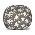 thumbnail image 1 of Retro Storage Toy Bag Chair, Big and Little Star Silhouettes in Different Colors Celestial Abstraction Celebration, Stuffed Animal Organizer Washable Bag, Small Size, Multicolor, by Ambesonne, 1 of 3