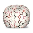 thumbnail image 1 of Retro Storage Toy Bag Chair, Hexagonal Shaped Cut Lines Attached with Vertical Squares Delicate Modern Pattern, Stuffed Animal Organizer Washable Bag, Small Size, Multicolor, by Ambesonne, 1 of 3
