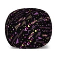 thumbnail image 1 of Retro Storage Toy Bag Chair, Memphis Style Composition Geometric Shapes Chevron Dots and Triangles, Stuffed Animal Organizer Washable Bag, Small Size, Purple Pale Yellow Black, by Ambesonne, 1 of 3