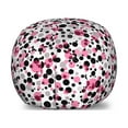 thumbnail image 1 of Retro Storage Toy Bag Chair, Pattern with Different Colored Big and Small Polka Dots Grunge Effect Spotty Design, Stuffed Animal Organizer Washable Bag, Large Size, Multicolor, by Ambesonne, 1 of 3
