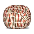 thumbnail image 1 of Retro Storage Toy Bag Chair, Sixties and Seventies Style Geometric Round Shaped Repeated Symmetric Design, Stuffed Animal Organizer Washable Bag, Large Size, Multicolor, by Ambesonne, 1 of 3