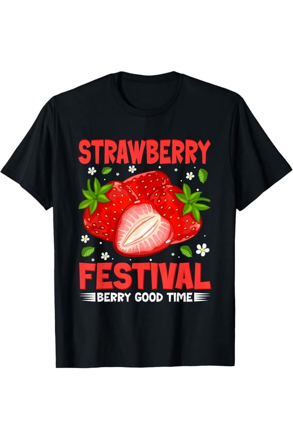 Retro Strawberry Festival Shirt Funny Fruit Lover Fruitarian T-Shirt