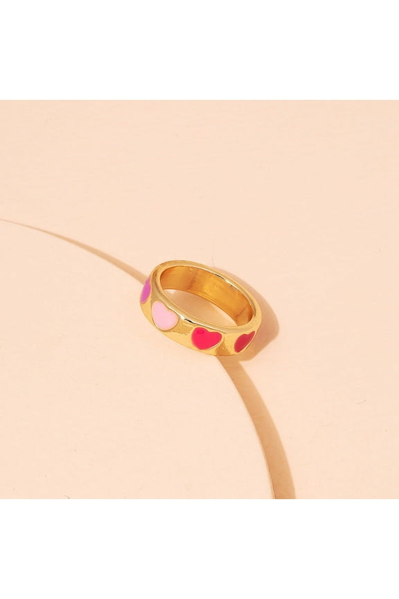Retro Street Shooting Fun Loving Cute Smiley Ring Female