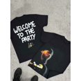 thumbnail image 1 of Retro Street Slogan & Figure Graphic Hip-Hop Spring And Summer Daily Wear T-Shirt, Black Top S-5XL unisex clothing, 1 of 4