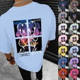 thumbnail image 1 of Retro Streetwear Hop T Shirts for Men Crewneck Short Sleeve Y2K Graphic Tee Relaxed Fit Summer Tops Black XL, 1 of 8
