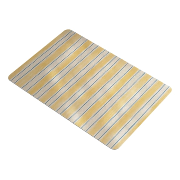 Retro Striped Diatom Mud Door Mats, 31.5 x 19.6 Inch Fast Drying Bathroom Rugs, Non Slip Indoor Floor Carpets for Spring Home Washroom Entryway Laundry Decor