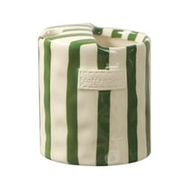 Retro Striped Hand-Painted Ceramic Mark Hand-Held Cup, 10oz Ceramic Coffee Mugs Porcelain Coffee Cup Hand-Painted Striped Art Multiple Use for Kitchen for Espresso, Milk, Juice, and More