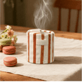 thumbnail image 1 of Retro Striped Hand-Painted Ceramic Mark Hand-Held Cup Heat-Resistant Non-Slip Double-Enjoy Cup for Milk Coffee Juice Latte Hot Cold Drinks Valentine's Day Mother's Day Christmas Gift Drinkware, 1 of 8