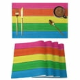 thumbnail image 1 of Retro Striped Placemats Set of 2, Green Brown Wood Grain Country Stripes Non-Slip Place Mats Washable Table Mats for Kitchen Dining Table Decorations Indoor/Outdoor, 1 of 9