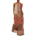 thumbnail image 1 of Retro Striped Polka Dot Dress Black And White Vintage Maxi Dress Aesthetic Bohemia Long Dresses Spring Sleeveless Design Vestido, 1 of 1