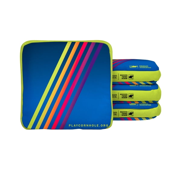 Retro Stripes Synergy Edge Cornhole Bags
