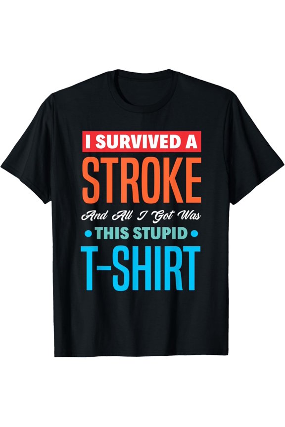 Retro Stroke Survivor Stroke Awareness T-Shirt