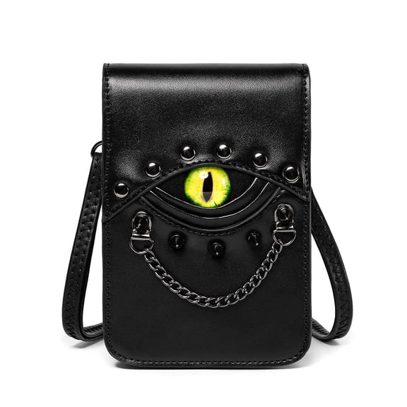 Retro Studded Mini Square Bag, PU Leather Crossbody & Waist Pack (Belt Not Included), Vintage Two-Way Purse for Women black