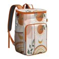 thumbnail image 1 of Retro Style Backpack Cooler 26 Cans – Waterproof Leakproof Insulated Cooler Bag with Vintage Artistic Patterns, Ideal for Camping & Everyday Lunch, 1 of 6