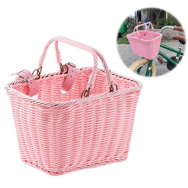 Colorbasket Front Handlebar Bike Basket - Water Resistant, All-Weather With Adjustable Leather Straps