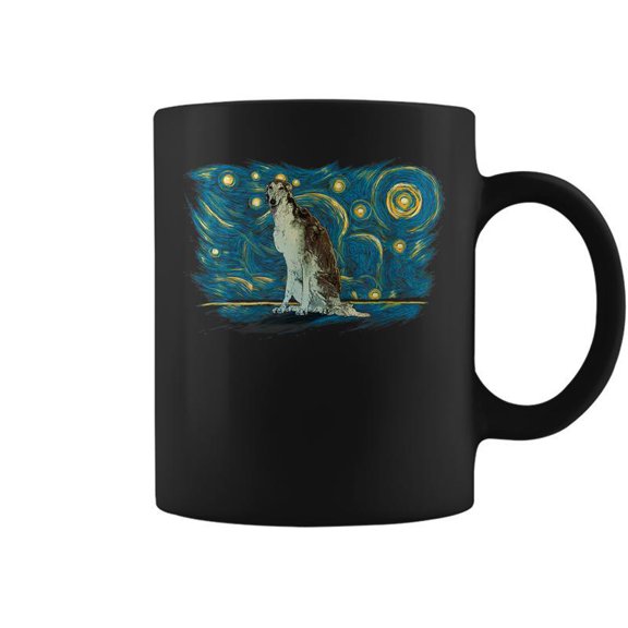 Retro Style Borzoi Coffee Mugs