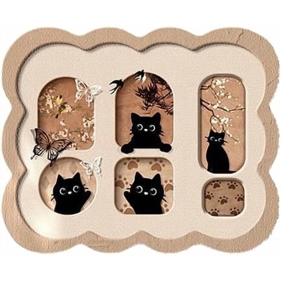 Retro Style Breaker Box Hider, 20x28 Inch (50x70cm) Magnetic Wall Art Canvas, Decorative Electrical Panel Concealer for Living Room