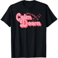 thumbnail image 1 of Retro Style Calm Down T-Shirt Black Small, 1 of 4