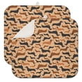 thumbnail image 1 of Retro Style Dachshunds Dish Drying Mat for Kitchen 1 Pack, Ultra Absorbent Microfiber Dishes Drainer Mats,16"x18", 1 of 6