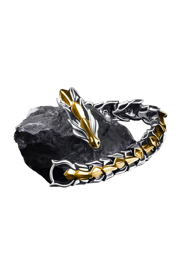 Retro Style Dragon Link Chain Bracelet Spring Hook Clasp Wristband Gothic Style Dragon Curb Chain Bracelet Jewelry Gifts
