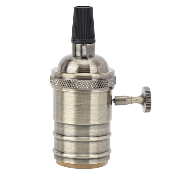 Retro Style E27 Lamp Socket with Switch, Pendant Light Accessory