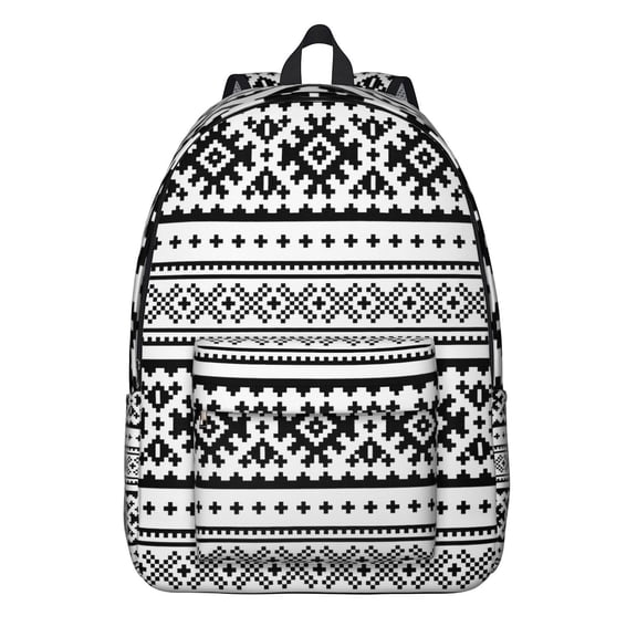 Retro Style Ethnic Pattern Backpack for Women – Oxford Durable Travel Backpack with Anti-theft Features, Large Capacity for Campus or Work