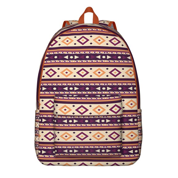 Retro Style Ethnic Pattern Backpack for Women – Oxford Durable Travel Backpack with Anti-theft Features, Large Capacity for Campus or Work