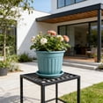 thumbnail image 1 of Retro Style Faux Ceramic Planter – Breathable Rhizome Controlling Pot for Green Plants, 8.1 Inch Plastic Home Decor Flower Pot, 1 of 6