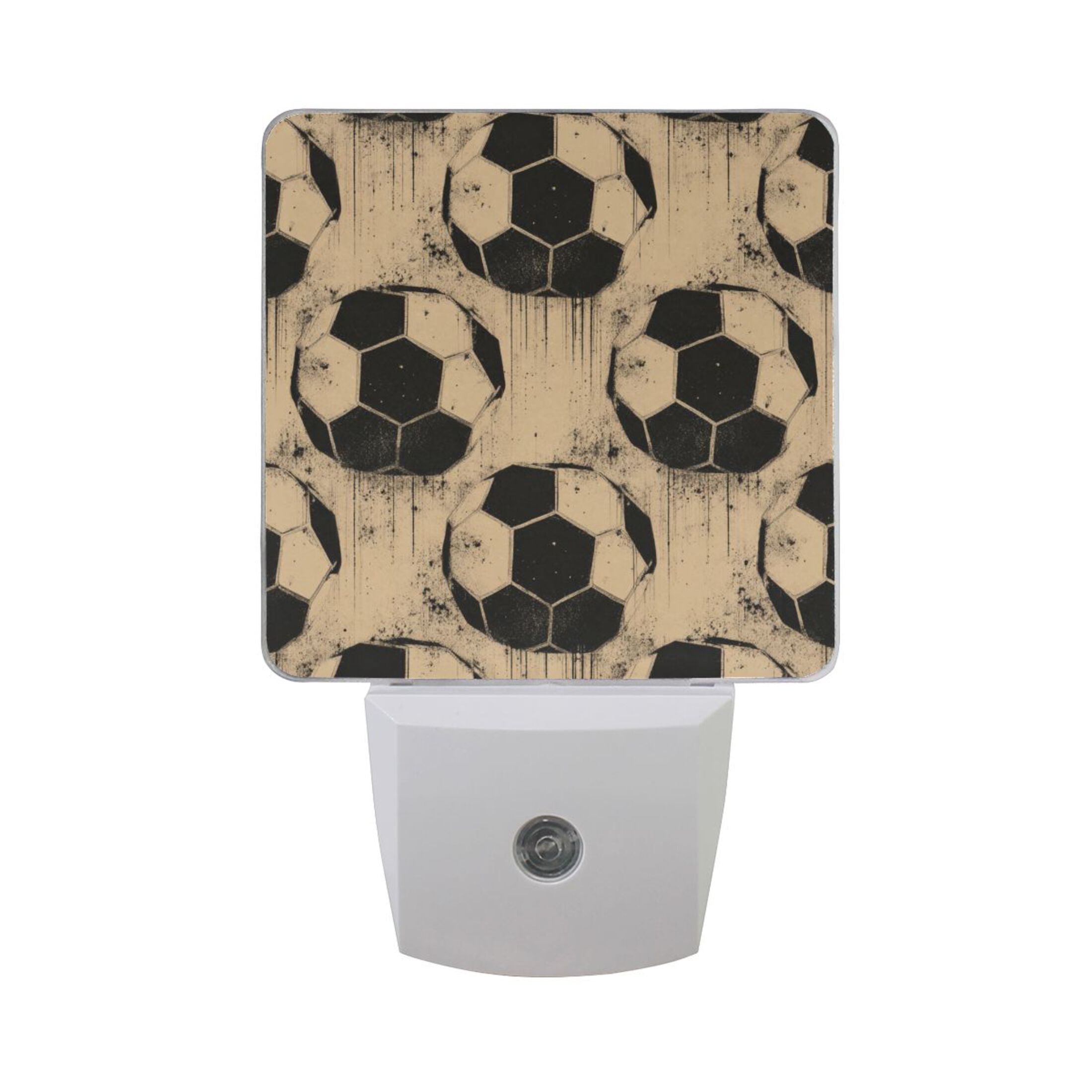 Retro Style Football Patterns LED Night Light Sensor Lamp Plug-in ...