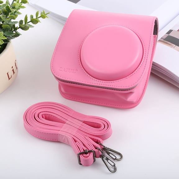 Retro Style Full Body Camera PU Leather Case Bag with Strap for FUJIFILM instax mini 9 / mini 8+ /
