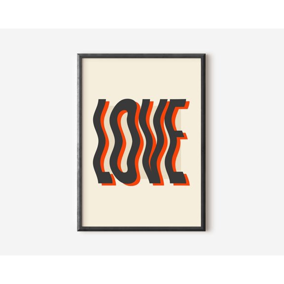 Retro Style Grey And Beige Quote Poster Print, Modern Gallery Wall Art Print, Boho Style Art Print, Wall Decor, Bedroom, Living Room Art Wall Art, Modern Wall Decor, 16x24 UNFRAMED