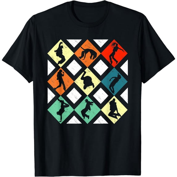 Retro Style Hip Hop Breakdance Vintage Gift Idea T-Shirt